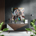 Childish Thoughts Brushed Aluminium Dibond Wall Art.