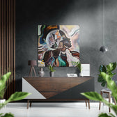 Childish Thoughts Brushed Aluminium Dibond Wall Art.