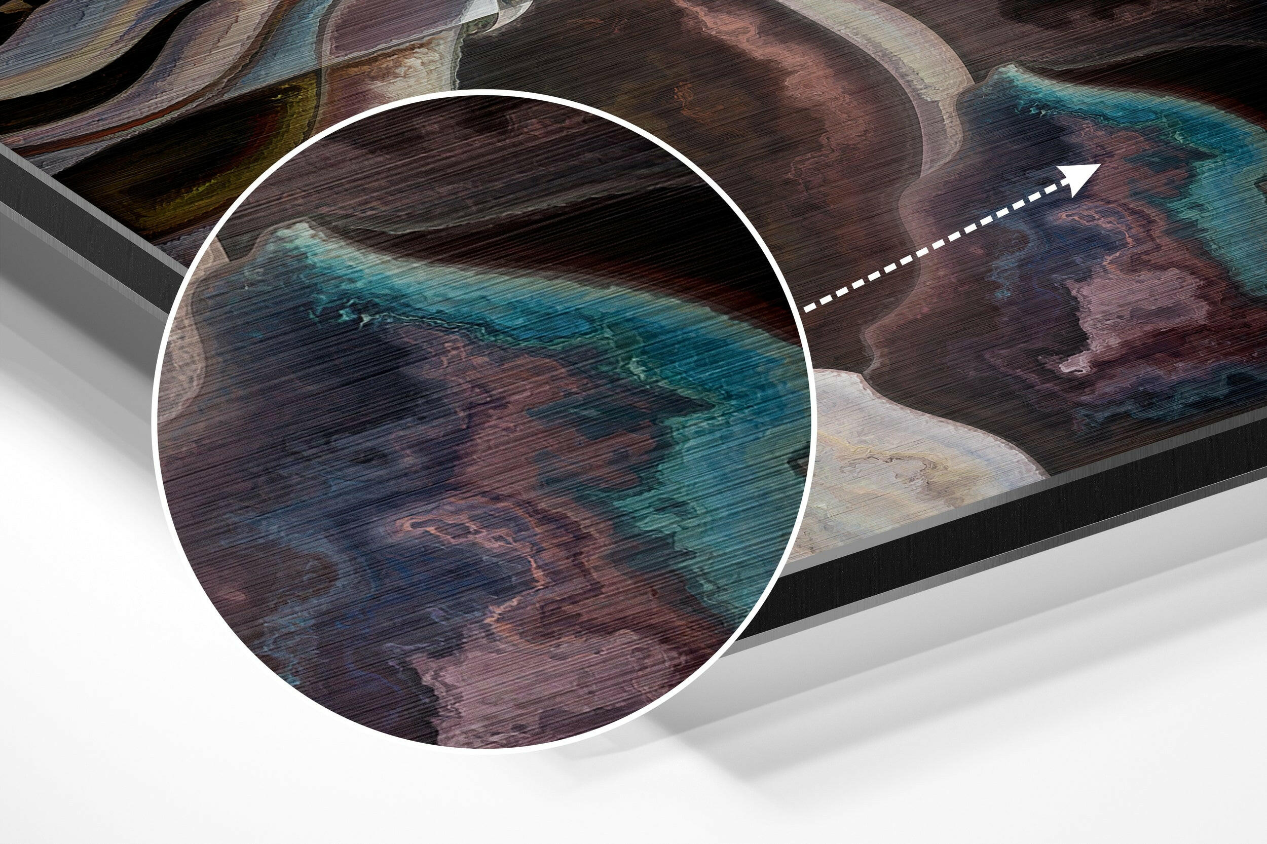 Childish Thoughts Brushed Aluminium Dibond Wall Art.