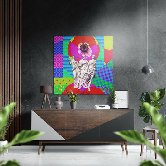 The Art of Sculpture Brushed Aluminium Dibond Wall Art.