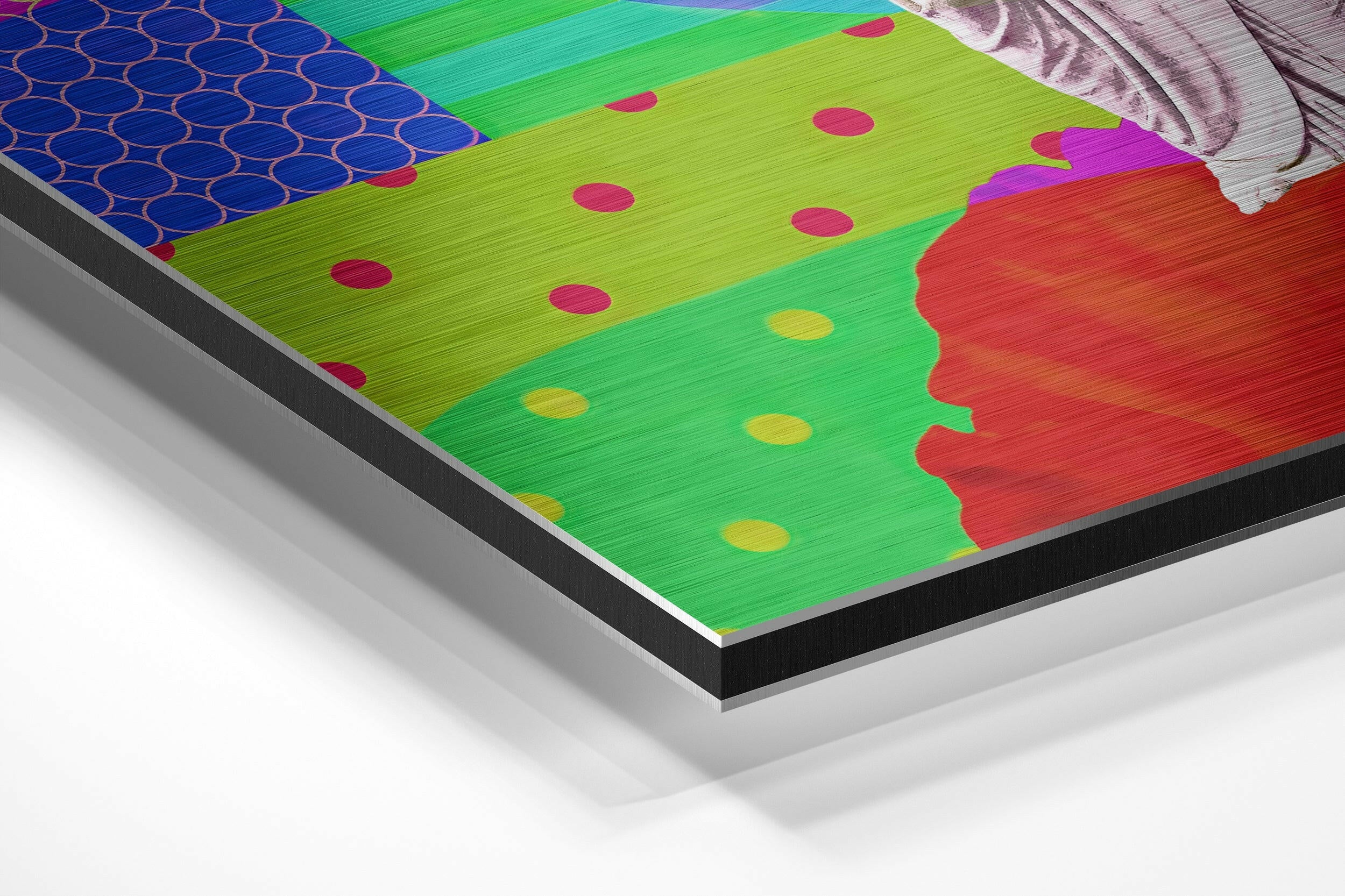 The Art of Sculpture Brushed Aluminium Dibond Wall Art.