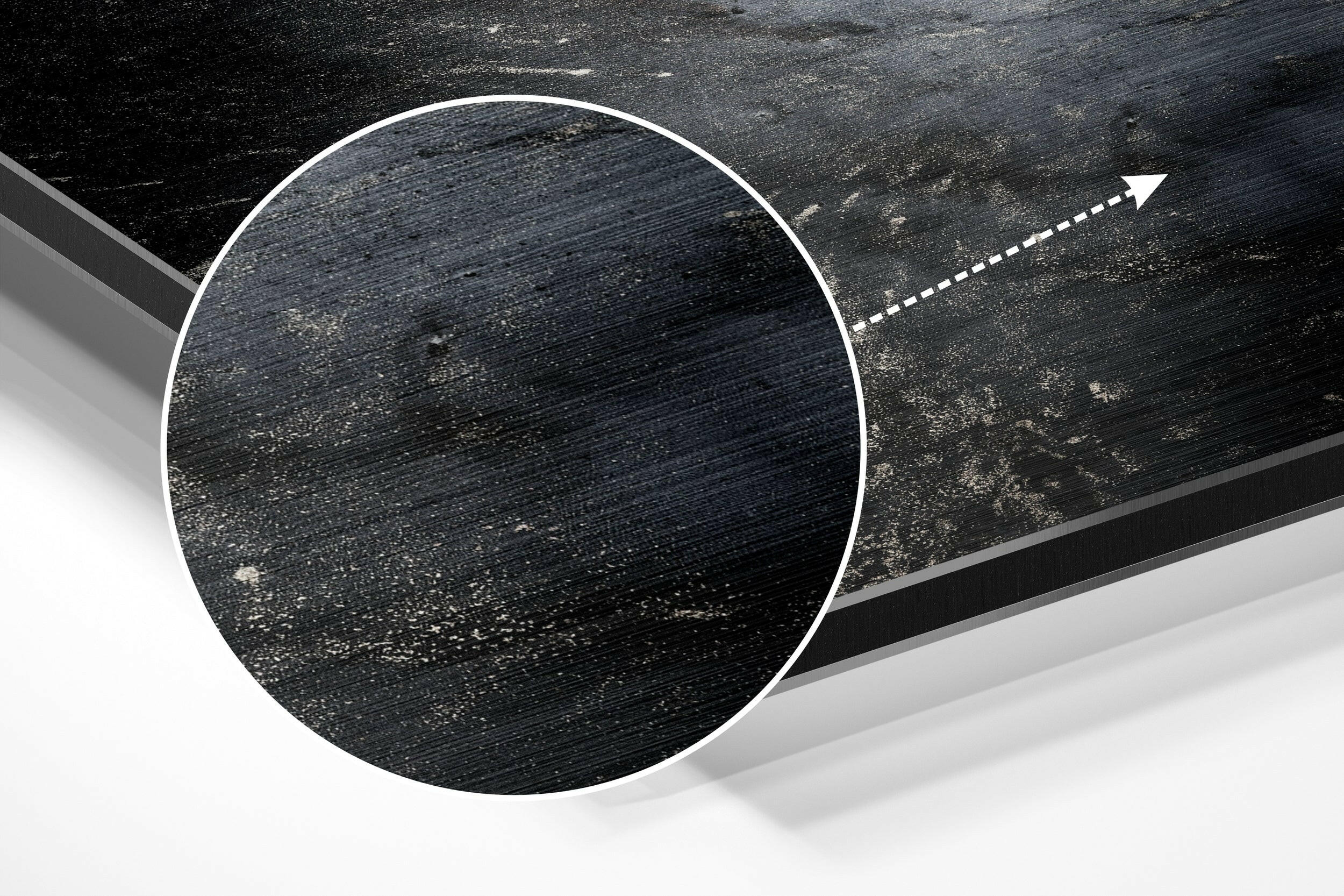 Marmoreal Brushed Aluminium Dibond Wall Art.