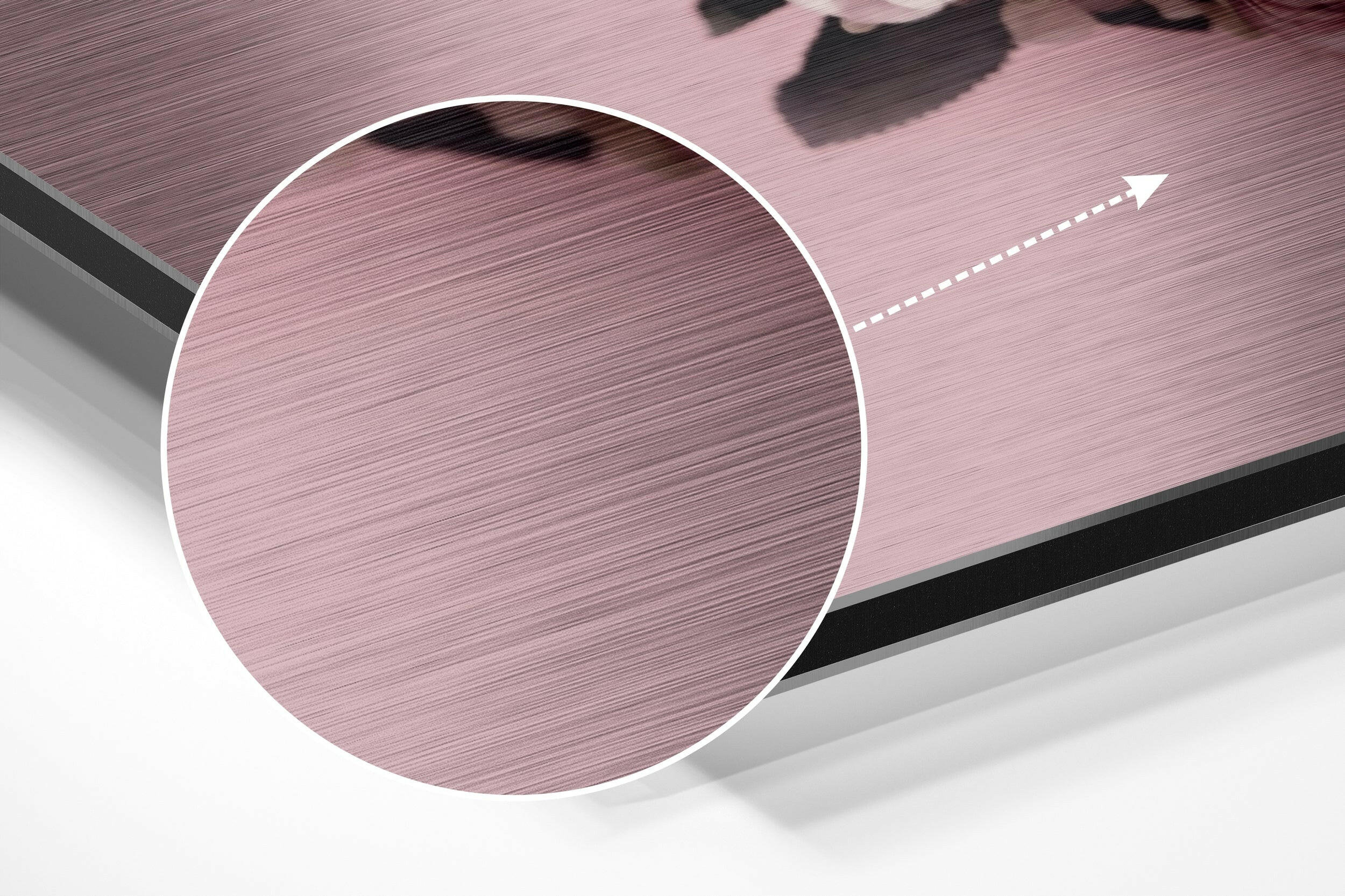 Cute Skull Brushed Aluminium Dibond Wall Art.