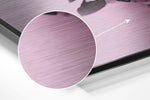 Cute Skull Brushed Aluminium Dibond Wall Art.