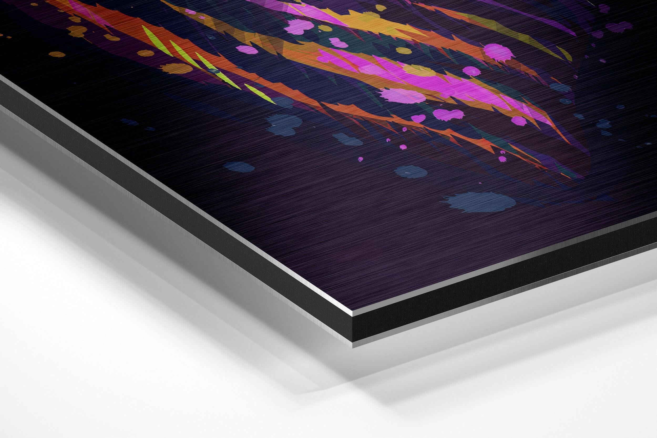 Zebra Brushed Aluminium Dibond Wall Art.