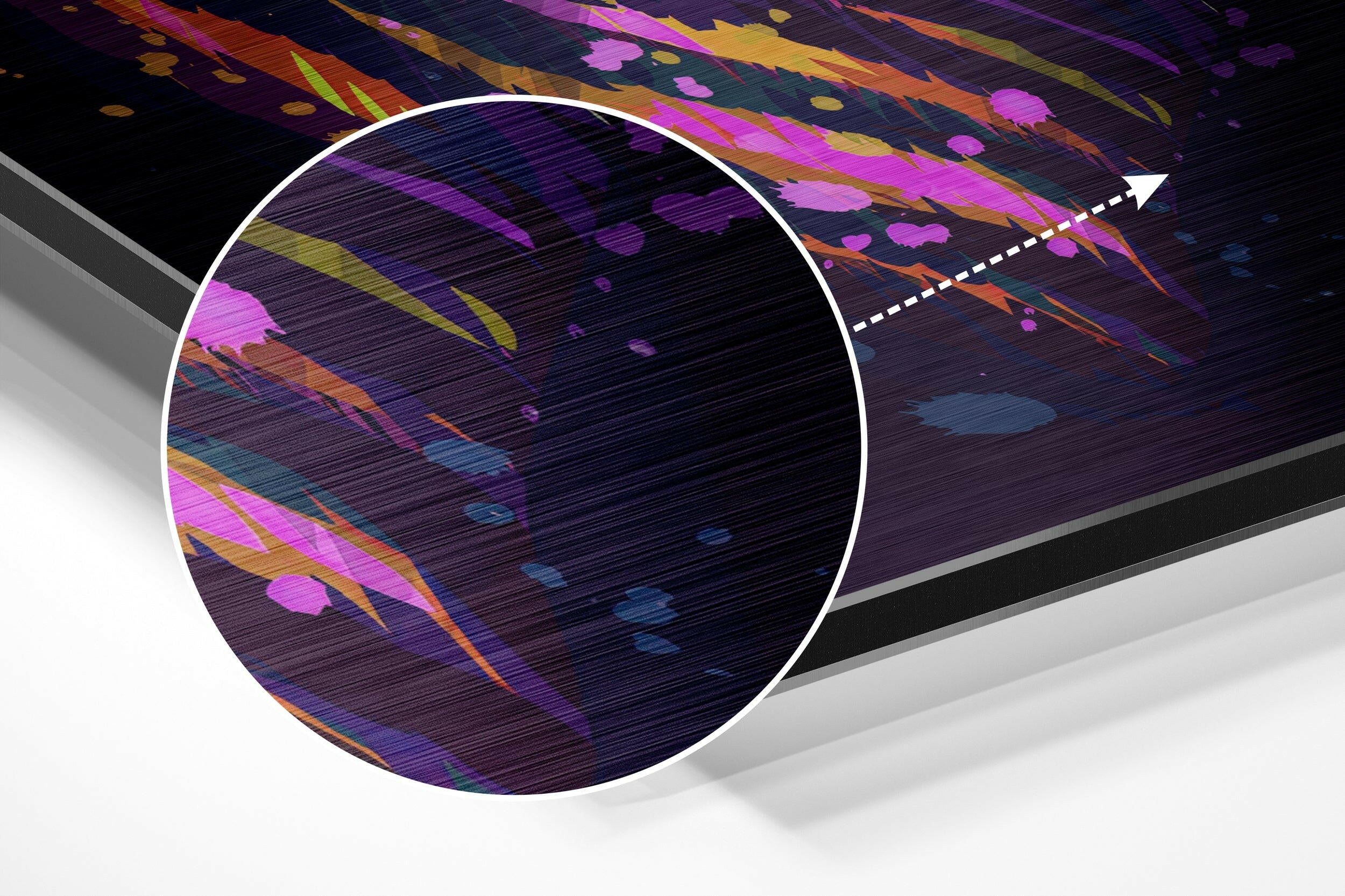 Zebra Brushed Aluminium Dibond Wall Art.