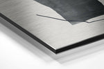 Line Art Brushed Aluminium Dibond Wall Art.