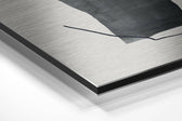 Line Art Brushed Aluminium Dibond Wall Art.