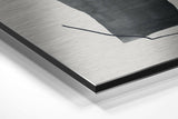 Line Art Brushed Aluminium Dibond Wall Art.