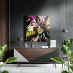 Feel  the Music Brushed Aluminium Dibond Wall Art.