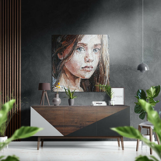 Pure Beauty Brushed Aluminium Dibond Wall Art.