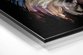Lion Brushed Aluminium Dibond Wall Art.