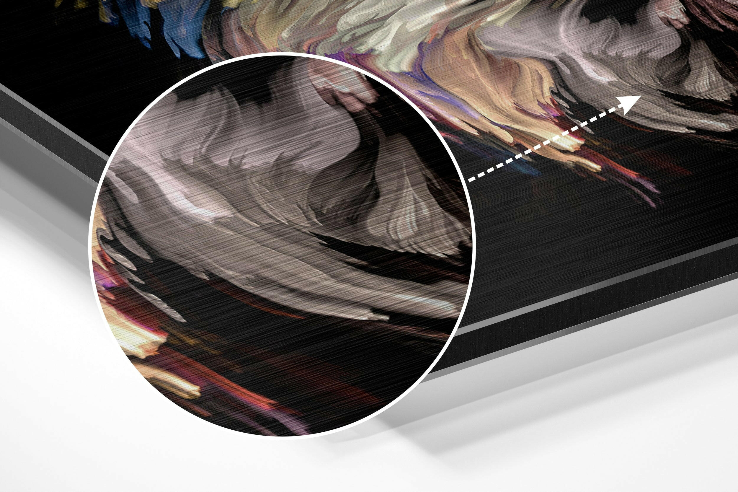 Lion Brushed Aluminium Dibond Wall Art.