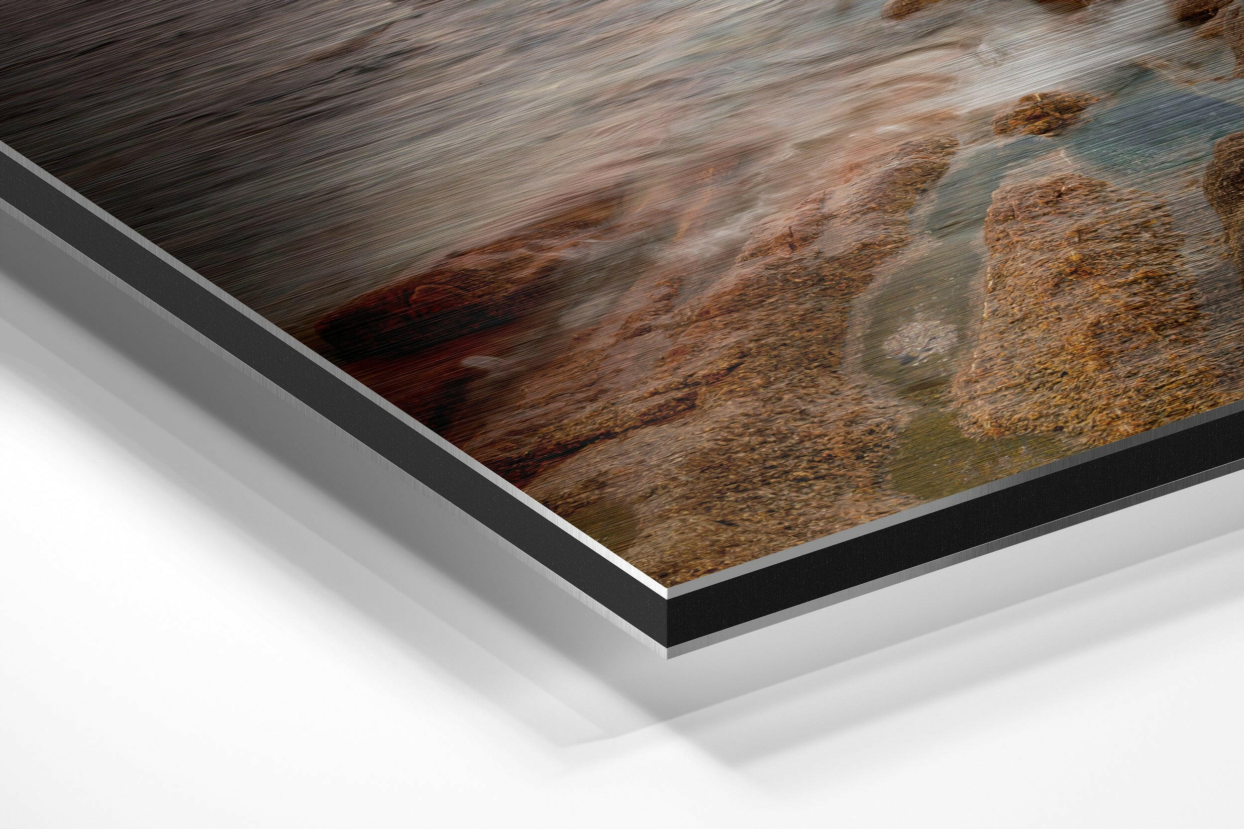 Coast Brushed Aluminium Dibond Wall Art.