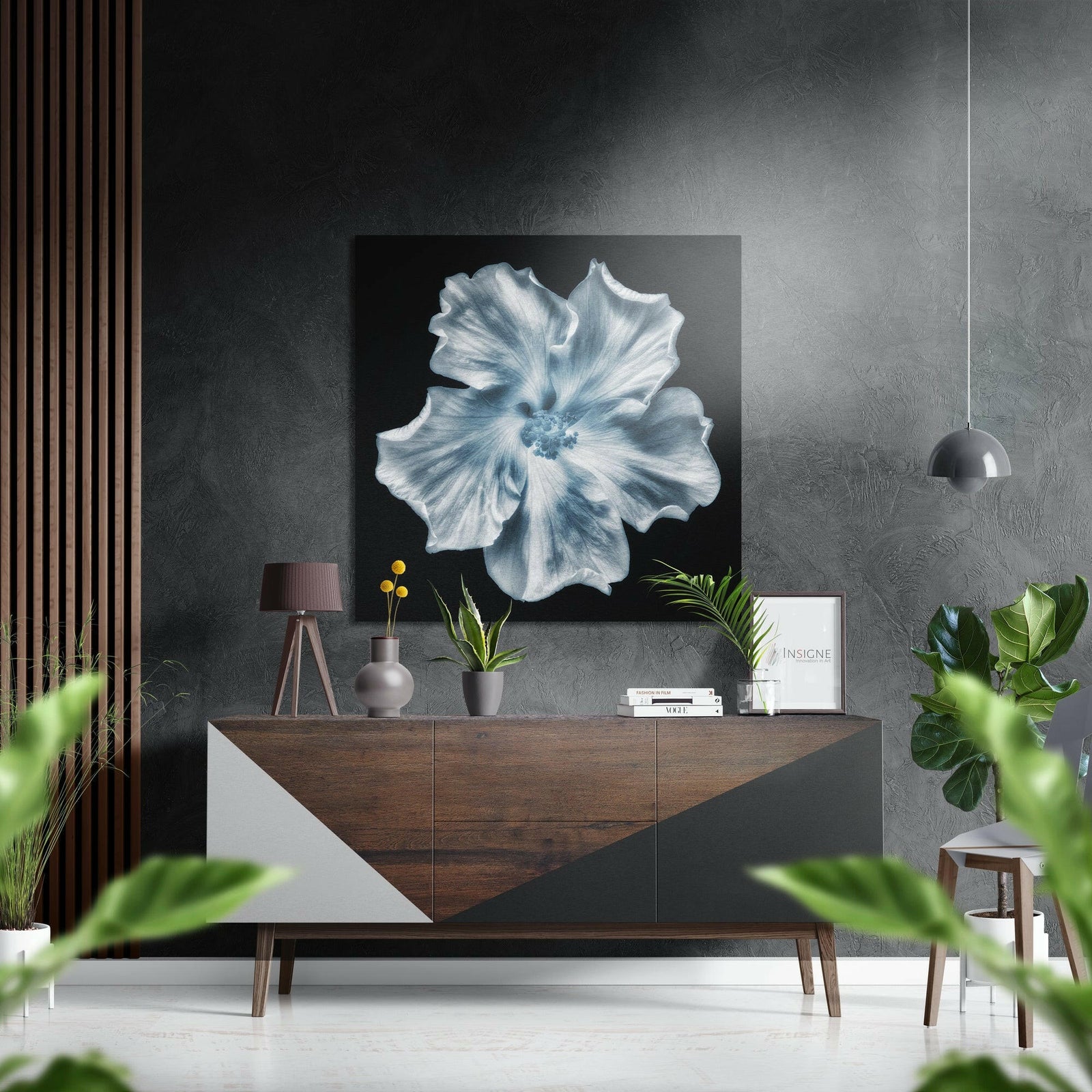 Flower Brushed Aluminium Dibond Wall Art