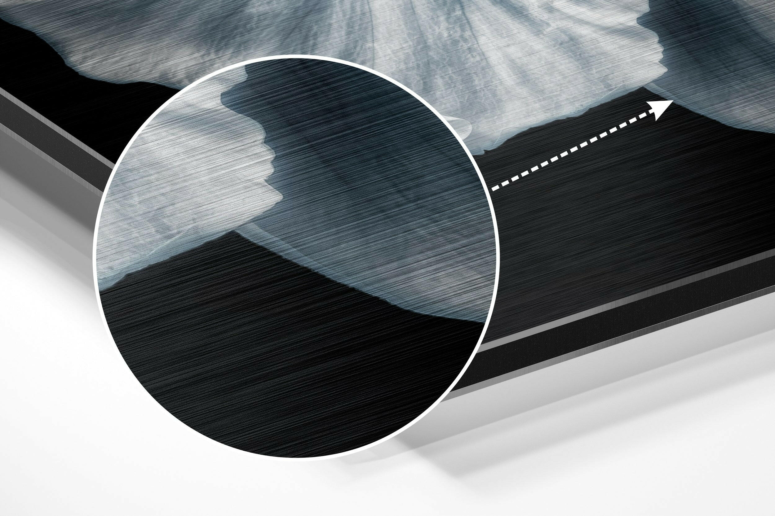 Flower Brushed Aluminium Dibond Wall Art.