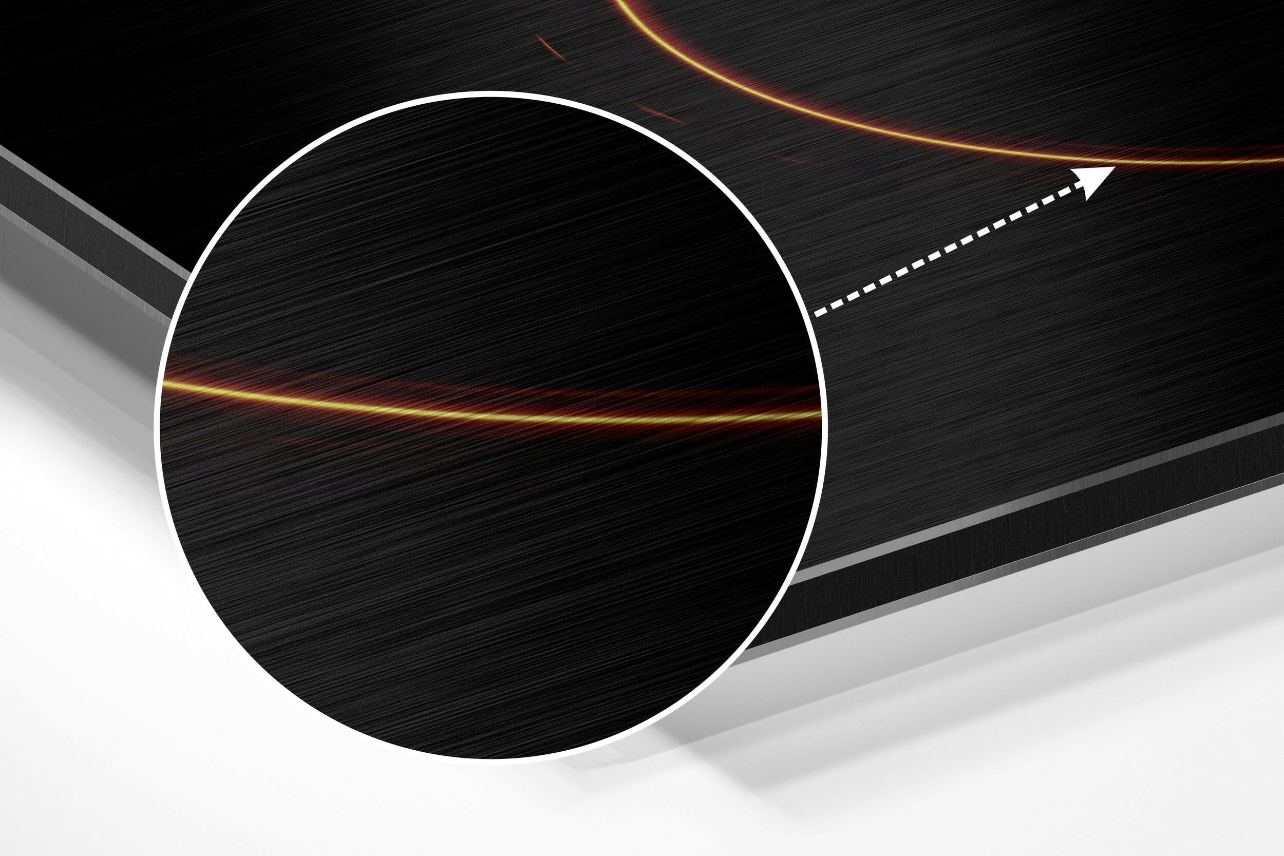 Taurus Brushed Aluminium Dibond Wall Art.