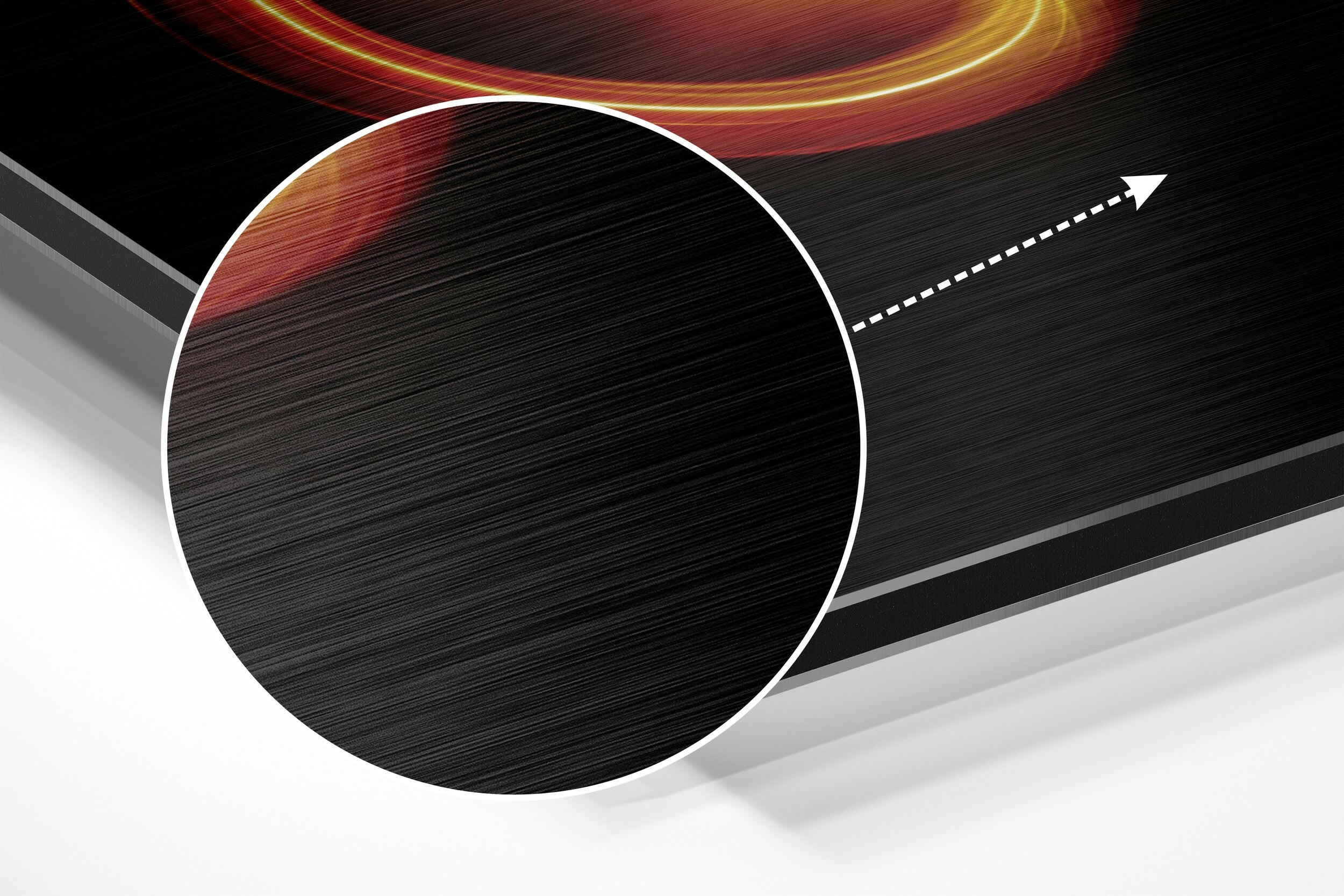 Leo Brushed Aluminium Dibond Wall Art.