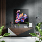 Dance of Colors Brushed Aluminium Dibond Wall Art.