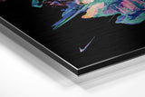 Dance of Colors Brushed Aluminium Dibond Wall Art.