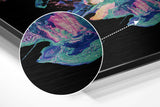 Dance of Colors Brushed Aluminium Dibond Wall Art.