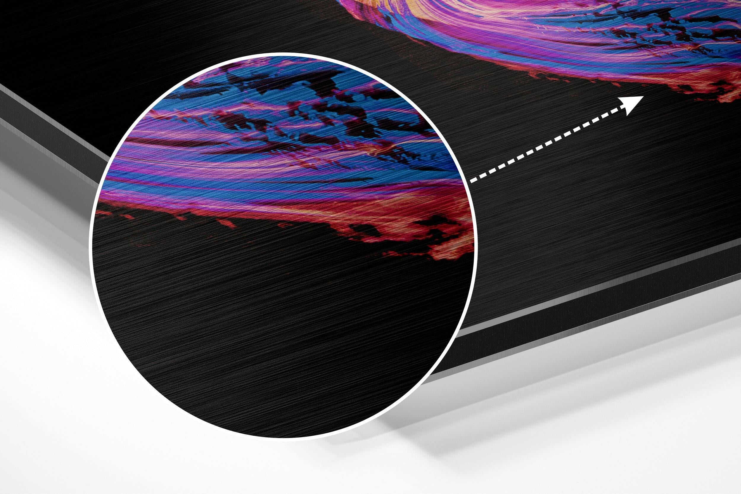 Dance of Pink Brushed Aluminium Dibond Wall Art.