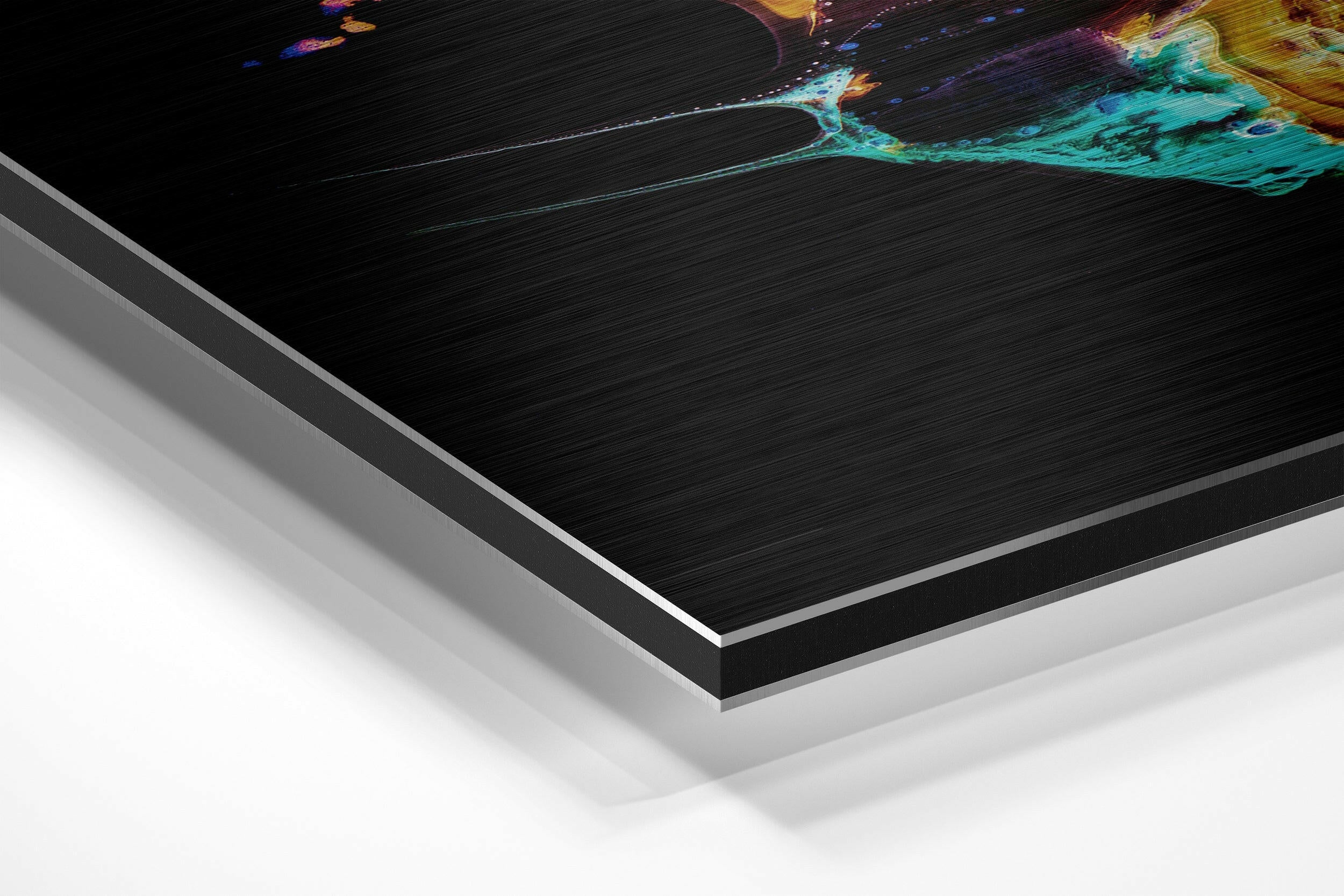 Dance of Yellow Brushed Aluminium Dibond Wall Art.