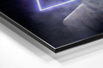 Triangle Thoughts Brushed Aluminium Dibond Wall Art.