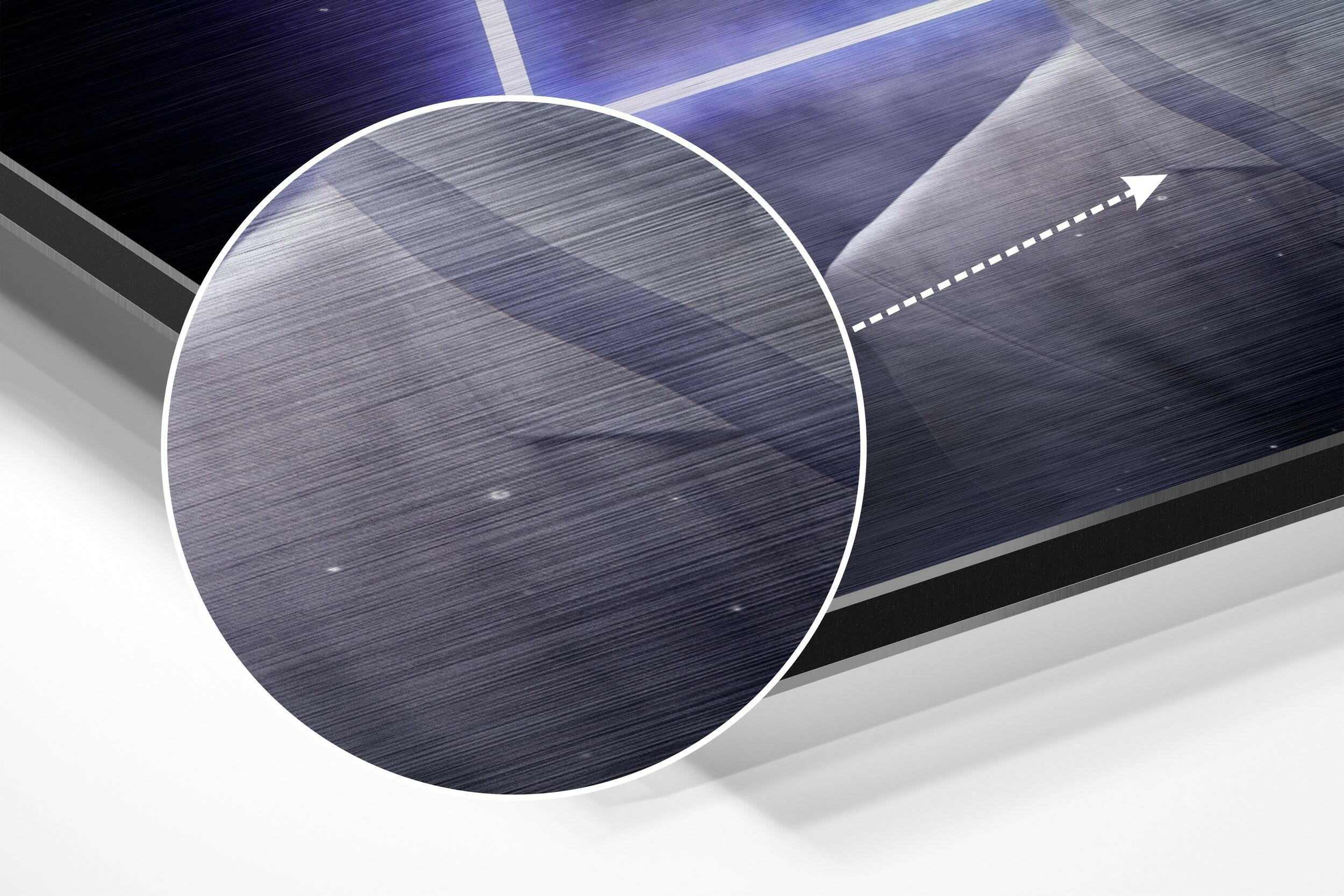 Triangle Thoughts Brushed Aluminium Dibond Wall Art.