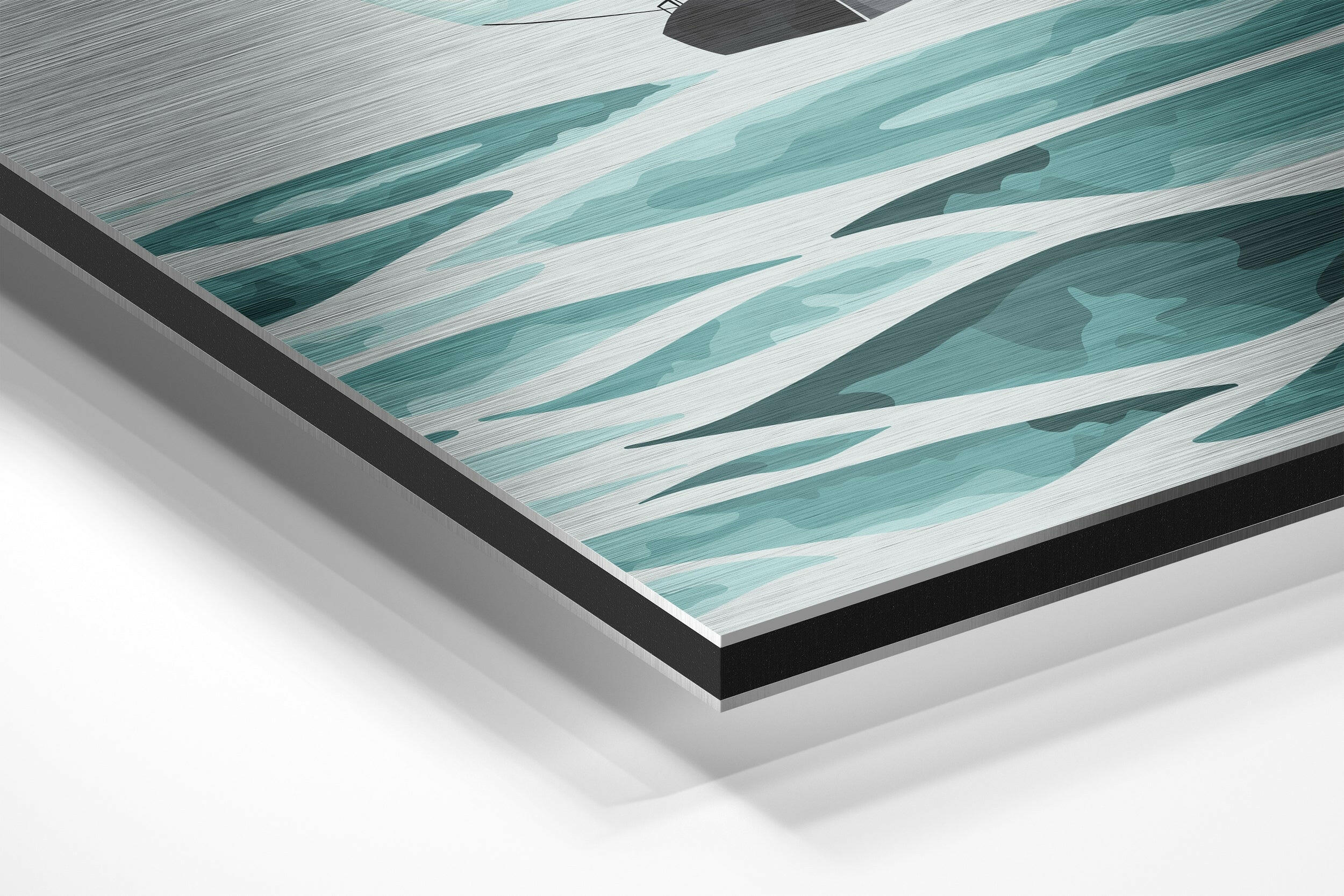 Let Your Dreams Brushed Aluminium Dibond Wall Art.