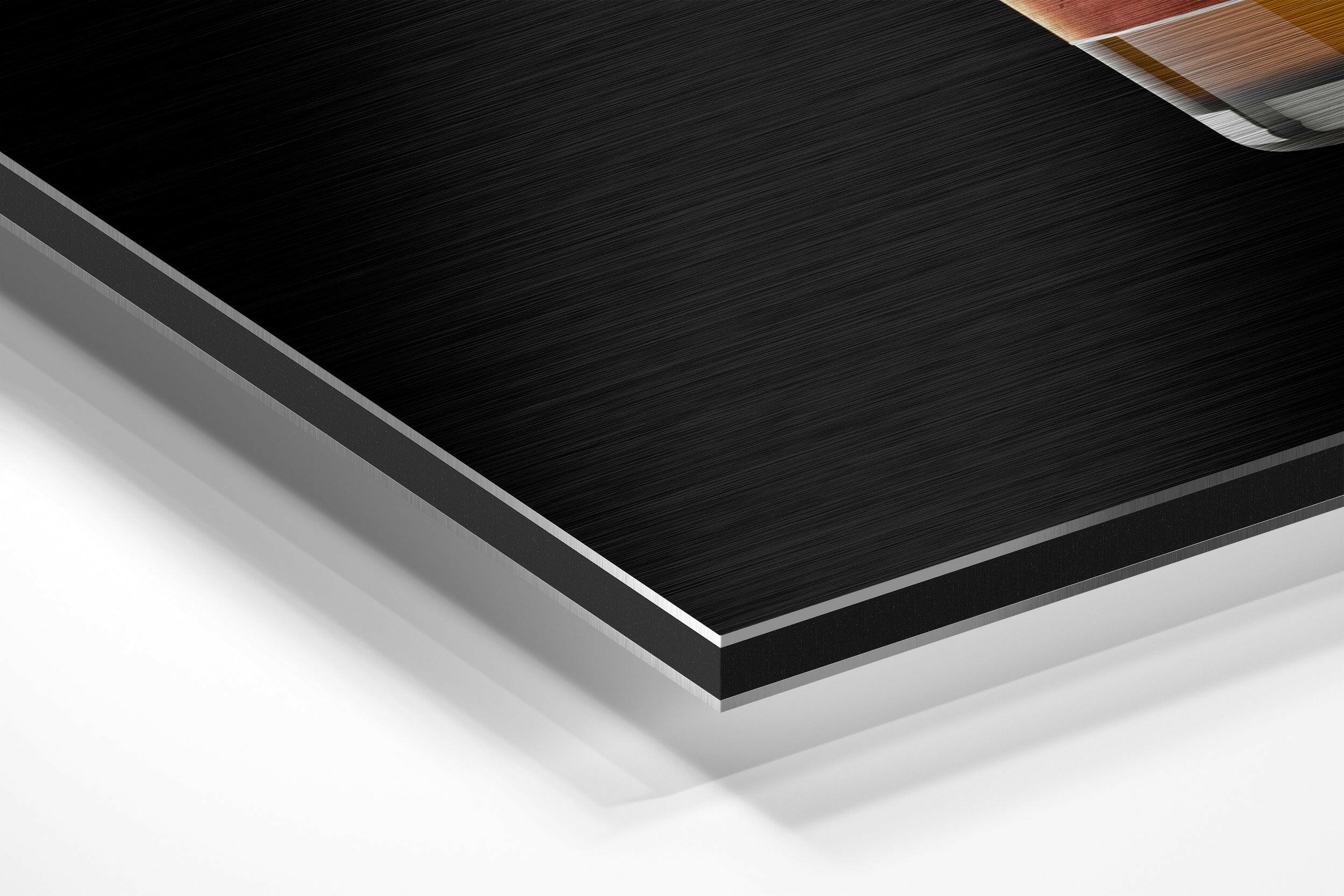 Whiskey Brushed Aluminium Dibond Wall Art.