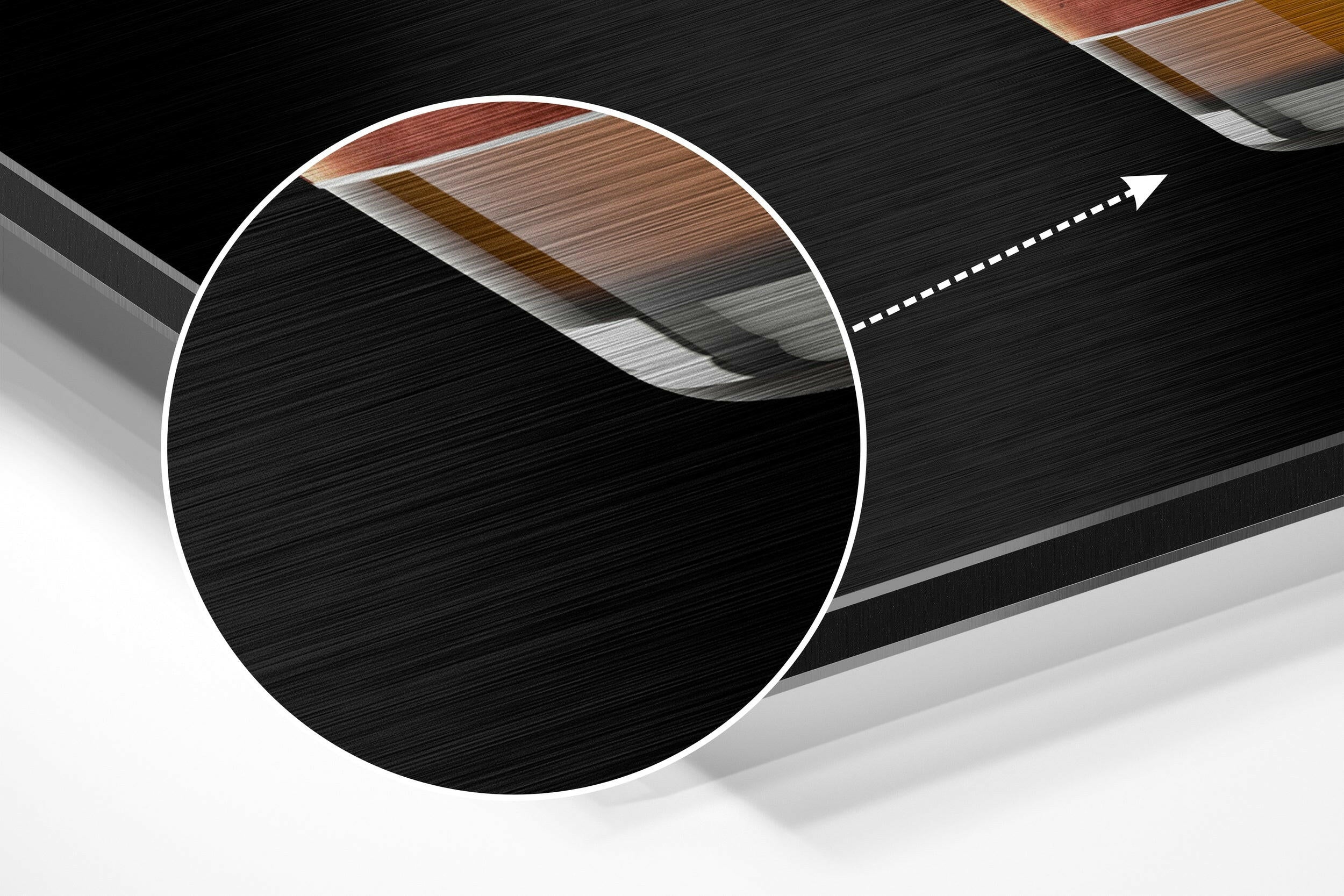 Whiskey Brushed Aluminium Dibond Wall Art.