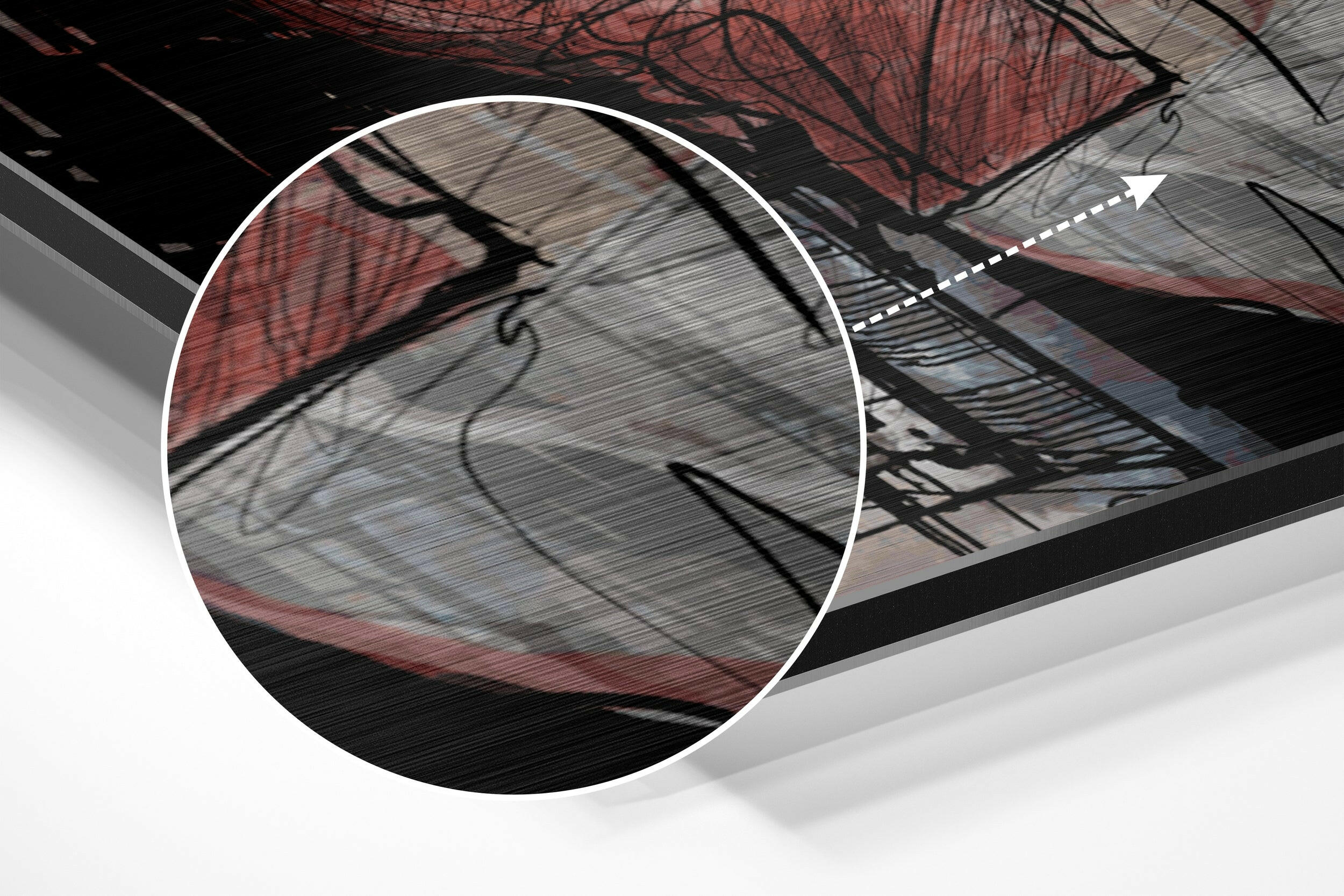 Jazz Brushed Aluminium Dibond Wall Art.