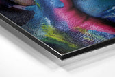 Woman Brushed Aluminium Dibond Wall Art.