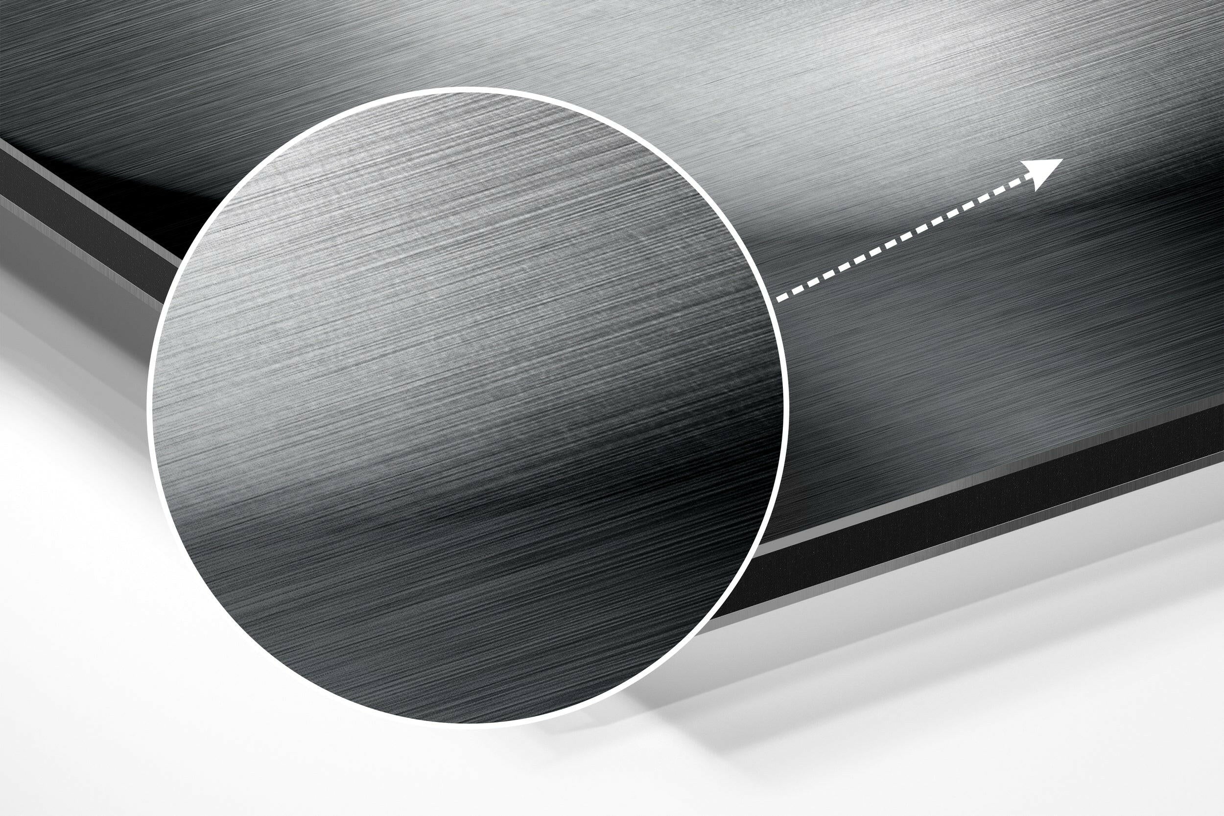 Lips Brushed Aluminium Dibond Wall Art.