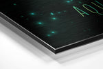 Aquarius Brushed Aluminium Dibond Wall Art.