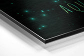 Aquarius Brushed Aluminium Dibond Wall Art.