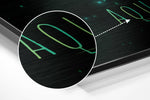 Aquarius Brushed Aluminium Dibond Wall Art.
