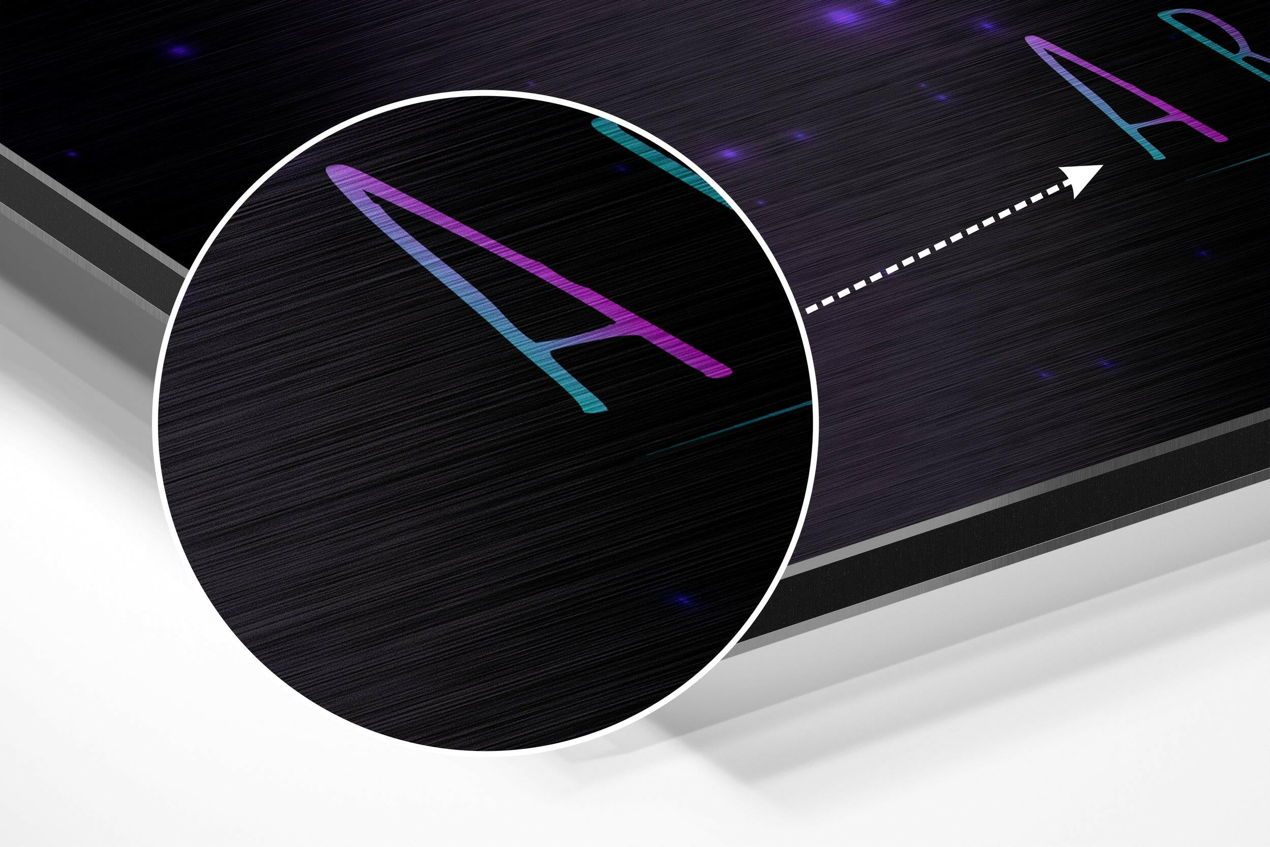 Aries Brushed Aluminium Dibond Wall Art.