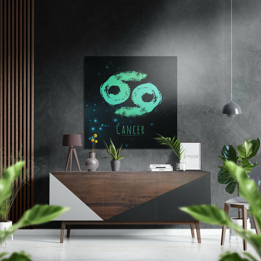 Cancer Brushed Aluminium Dibond Wall Art.