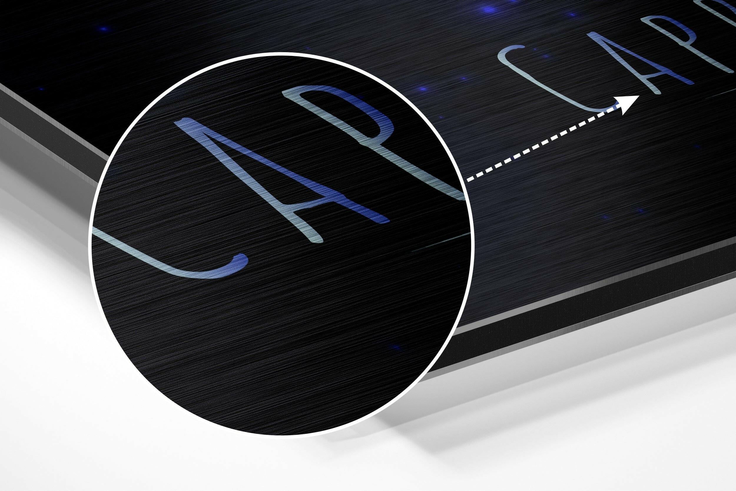 Capricorn Brushed Aluminium Dibond Wall Art.