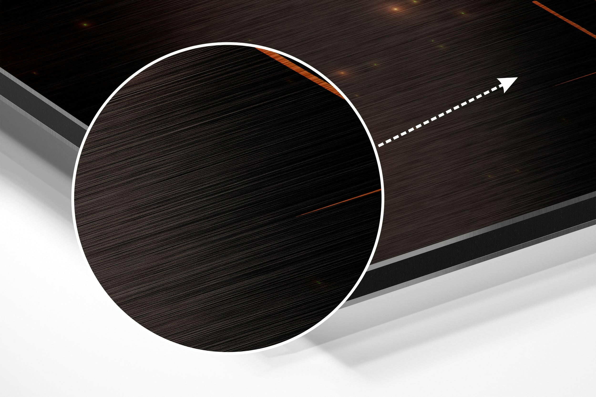 Leo Brushed Aluminium Dibond Wall Art.