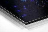 Gemini Brushed Aluminium Dibond Wall Art.