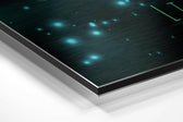 Libra Brushed Aluminium Dibond Wall Art.