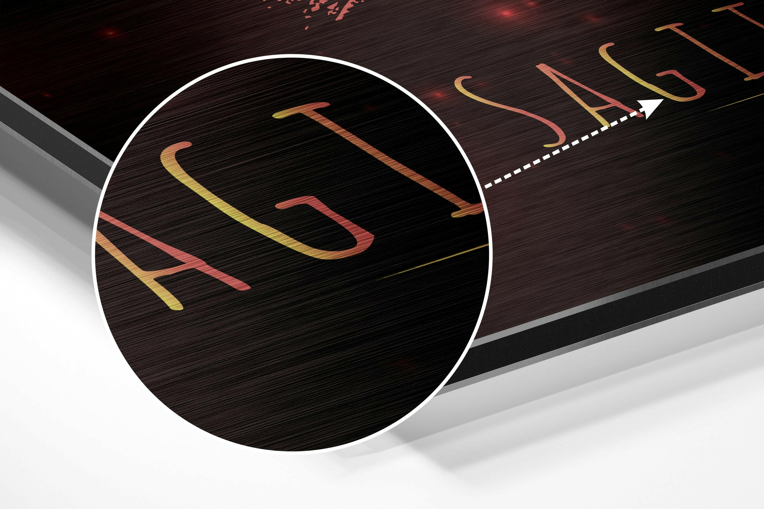 Sagittarius Brushed Aluminium Dibond Wall Art.