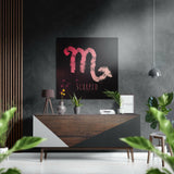 Scorpio Brushed Aluminium Dibond Wall Art.