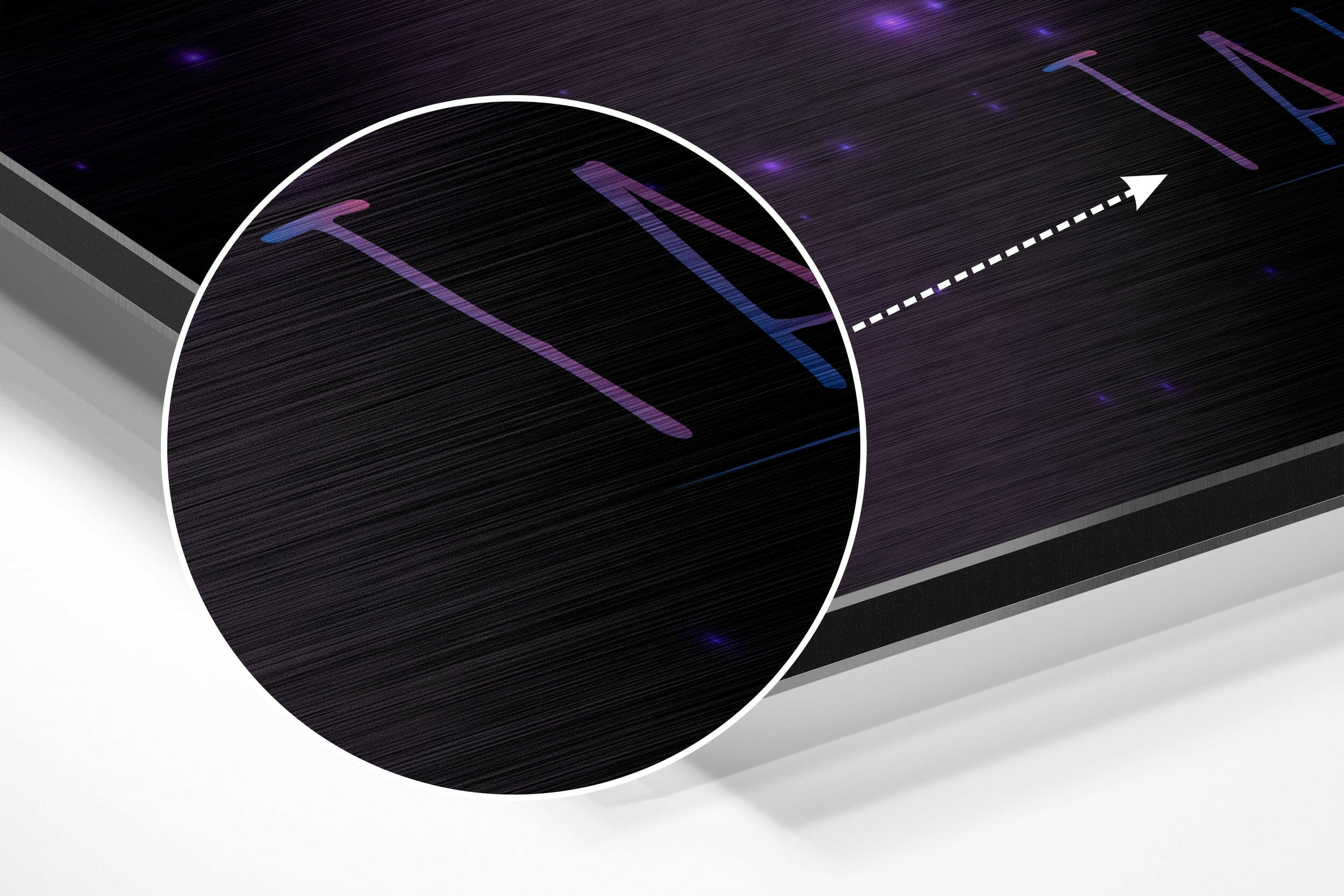 Taurus Brushed Aluminium Dibond Wall Art.