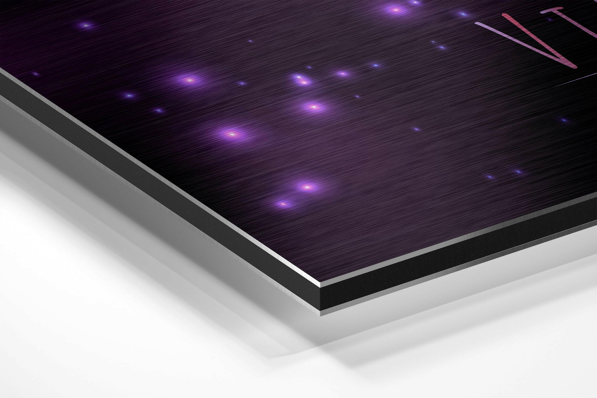 Virgo Brushed Aluminium Dibond Wall Art.