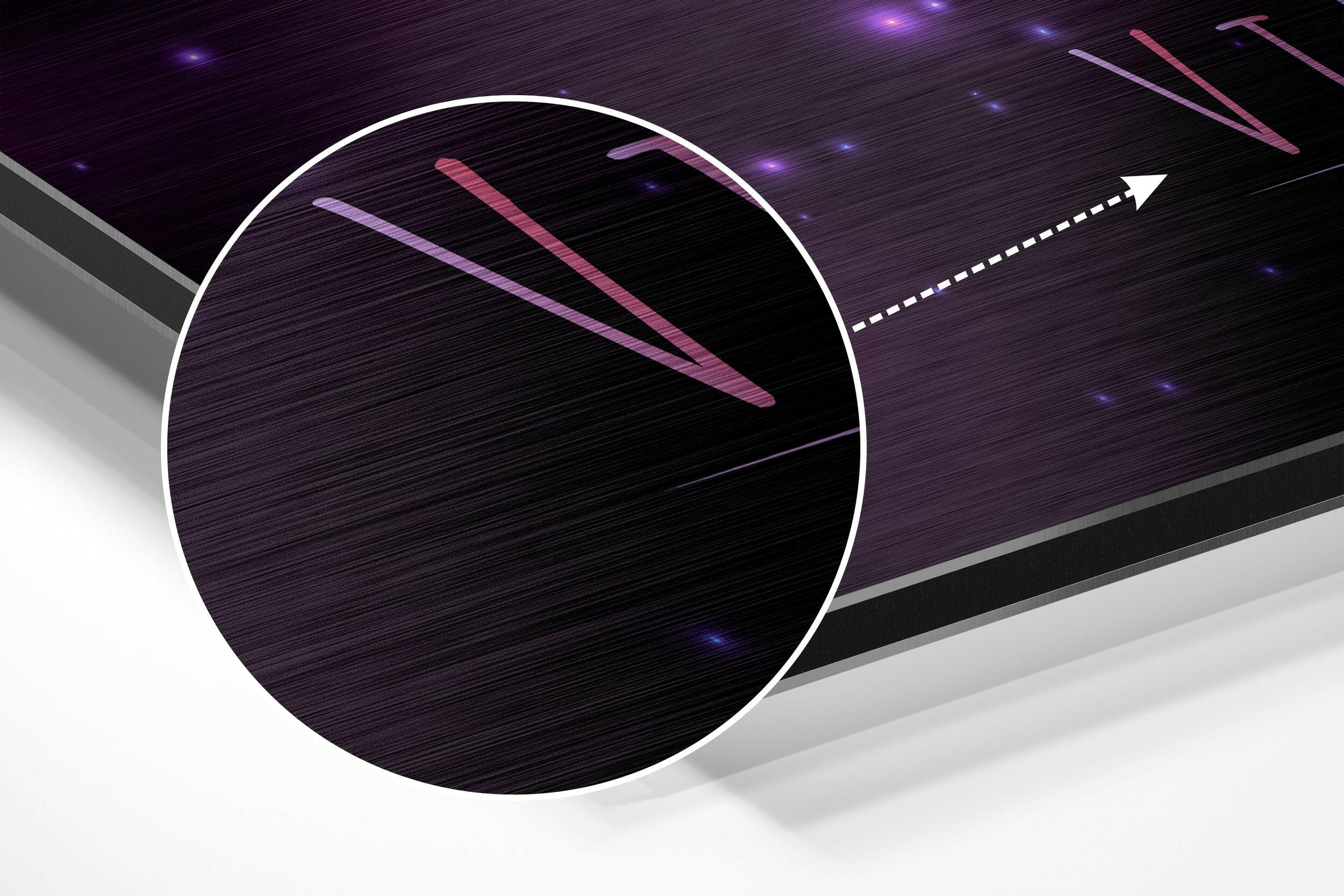 Virgo Brushed Aluminium Dibond Wall Art.