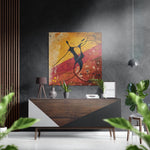 Dance Brushed Aluminium Dibond Wall Art.